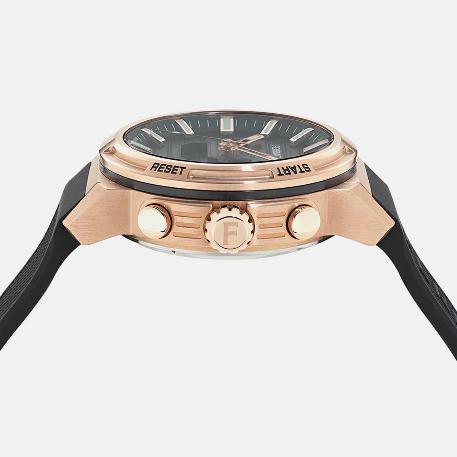 Men Quartz Black Dial Analog Silicone Watch SFT900325