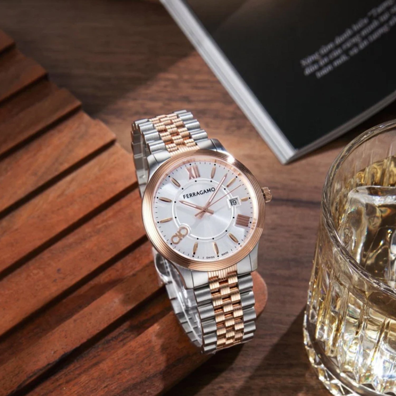 Men Quartz Multicolour Dial Analog Stainless Steel Watch SFTB00224