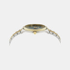 Men Quartz Green Dial Analog Stainless Steel Watch SFTB00424