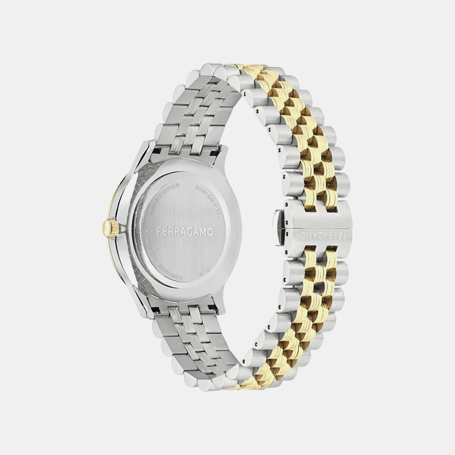 Men Quartz Green Dial Analog Stainless Steel Watch SFTB00424