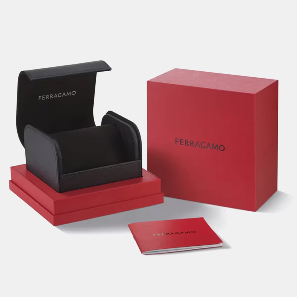 Tb-Ferragamo Duo 40Mm-Fw Men Quartz Green Dial Analog Stainless Steel Watch SFTB00424