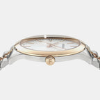 Men Quartz Silver Dial Analog Stainless Steel Watch SFTV00325