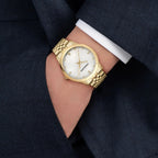 Duo Men Quartz Silver Dial Analog Stainless Steel Watch SFTV00425