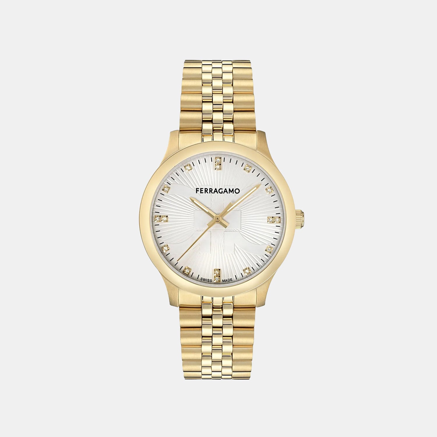Duo Men Quartz Silver Dial Analog Stainless Steel Watch SFTV00425