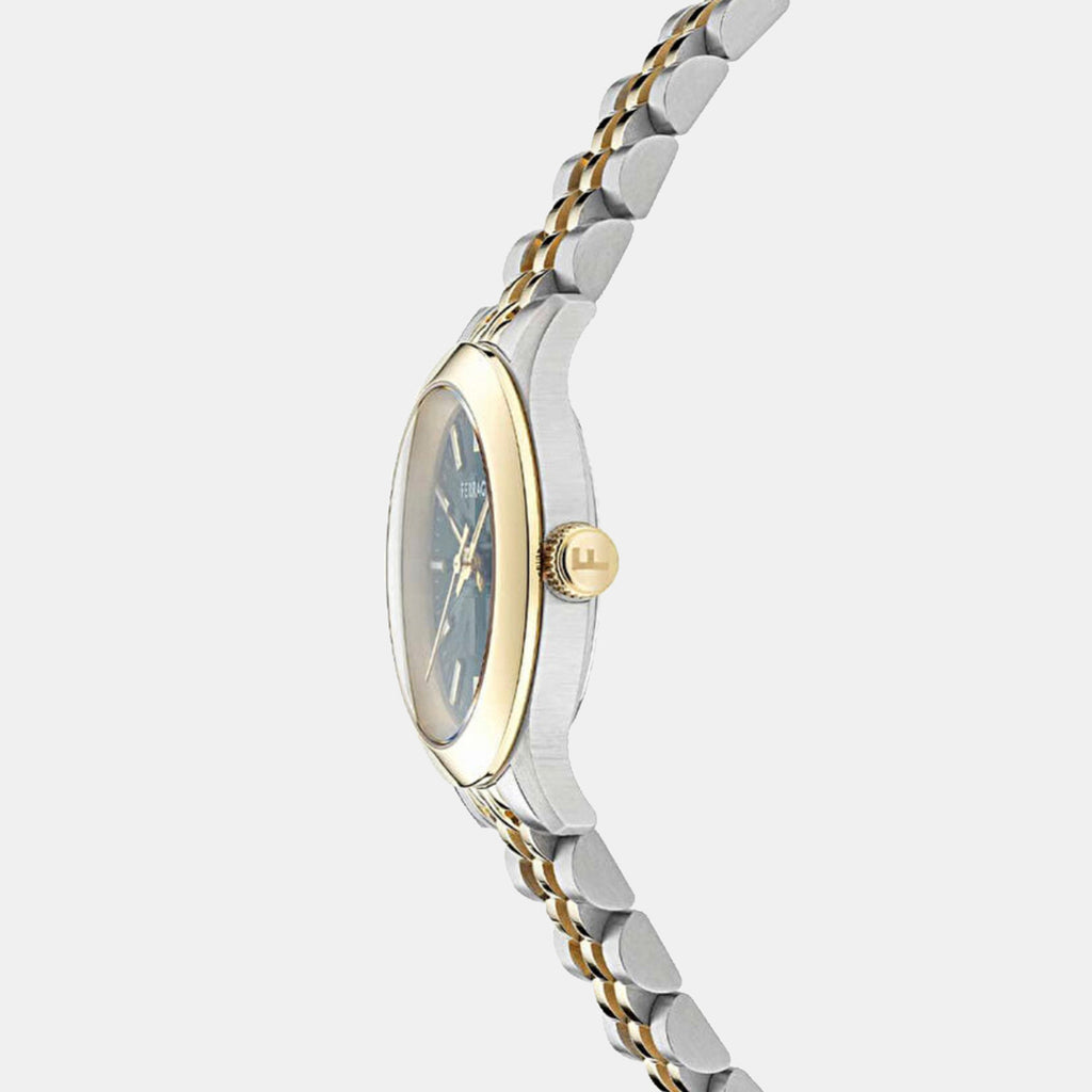 Women Quartz Green Dial Analog Stainless Steel Watch SFTY00225