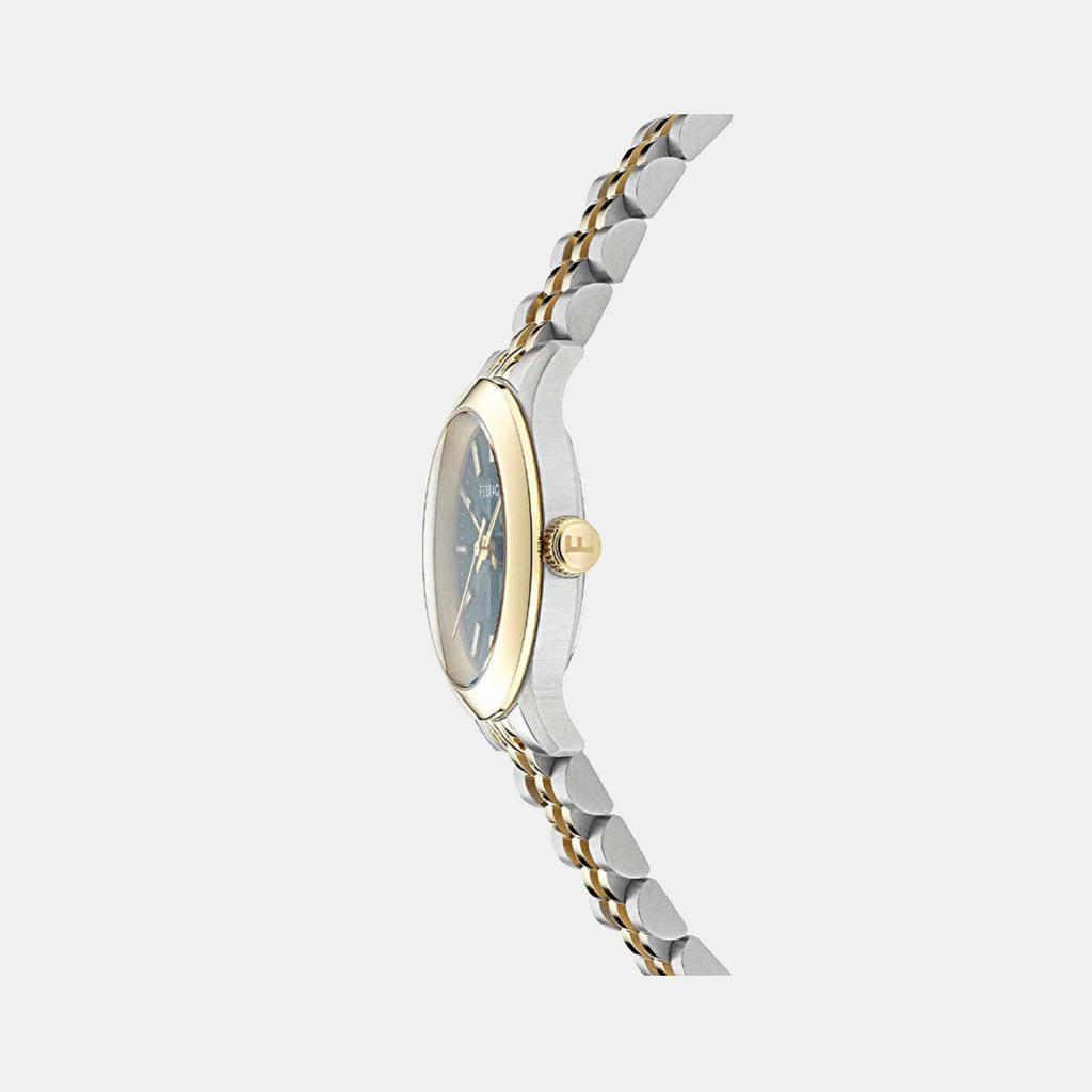 Women Quartz Grey Dial Analog Stainless Steel Watch SFTY00225