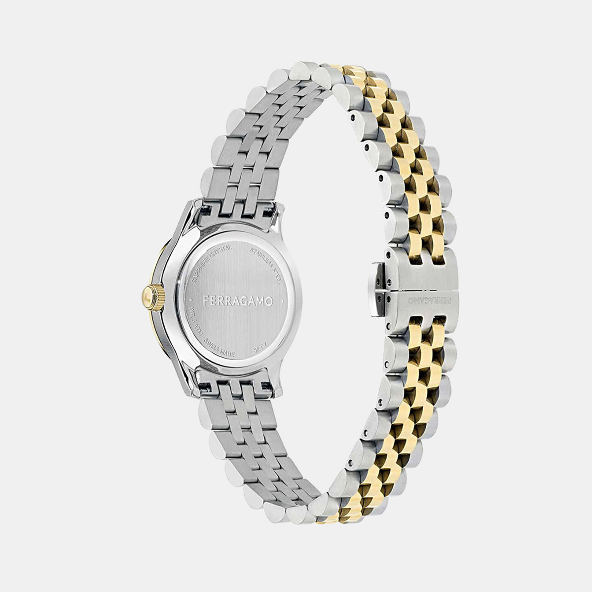 Women Quartz Green Dial Analog Stainless Steel Watch SFTY00225