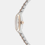 Women Quartz Grey Dial Analog Stainless Steel Watch SFTY00325