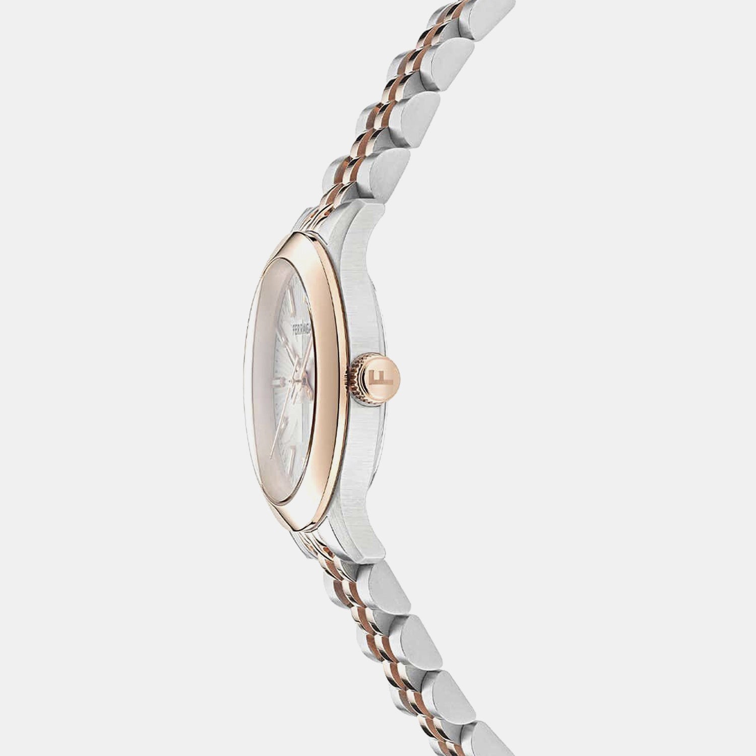 Women Quartz Grey Dial Analog Stainless Steel Watch SFTY00325