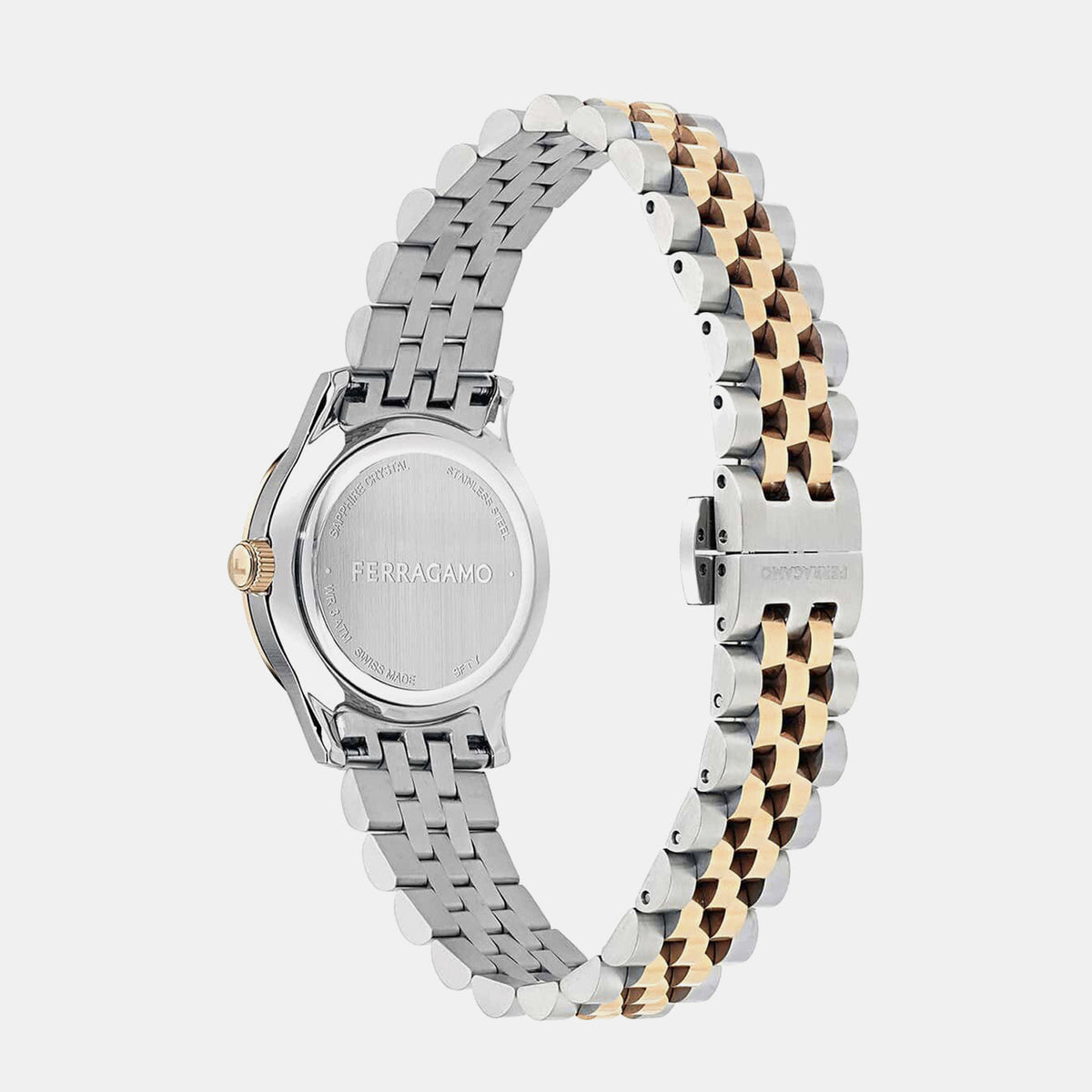 Women Quartz Mother Of Pearl Dial Analog Stainless Steel Watch SFTY00325