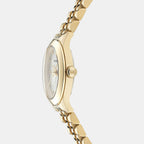 Pair Duo Women Quartz White Dial Analog Stainless Steel Watch SFTY00425