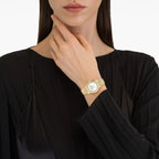 Pair Duo Women Quartz White Dial Analog Stainless Steel Watch SFTY00425