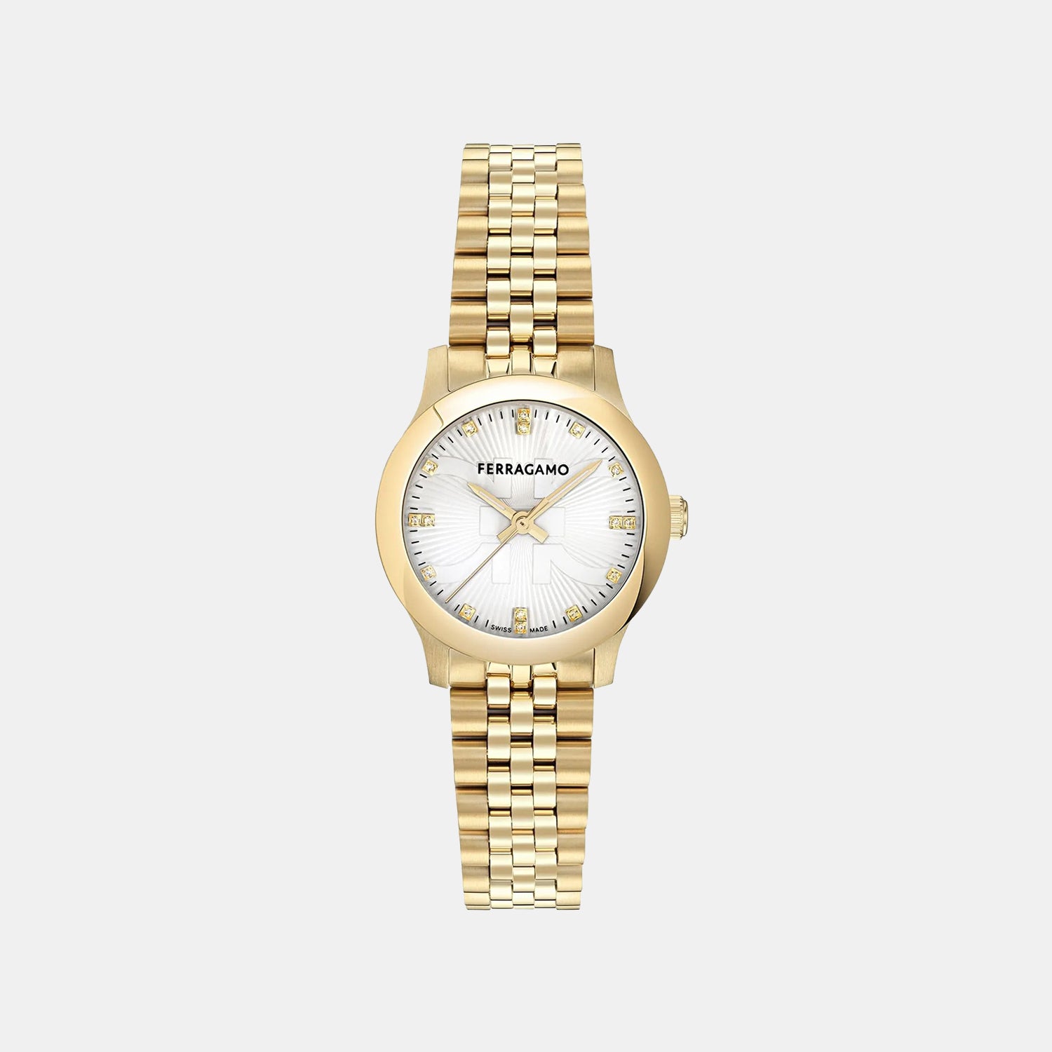 Pair Duo Women Quartz White Dial Analog Stainless Steel Watch SFTY00425