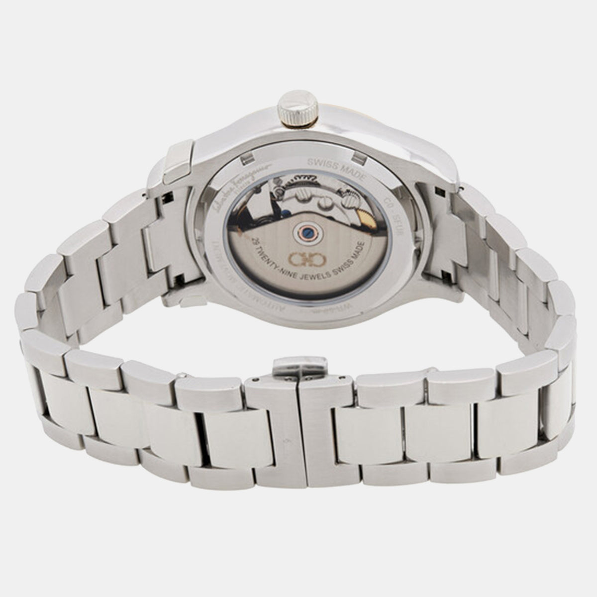 1927 Men Automatic Black Dial Analog Stainless Steel Watch SFU800224