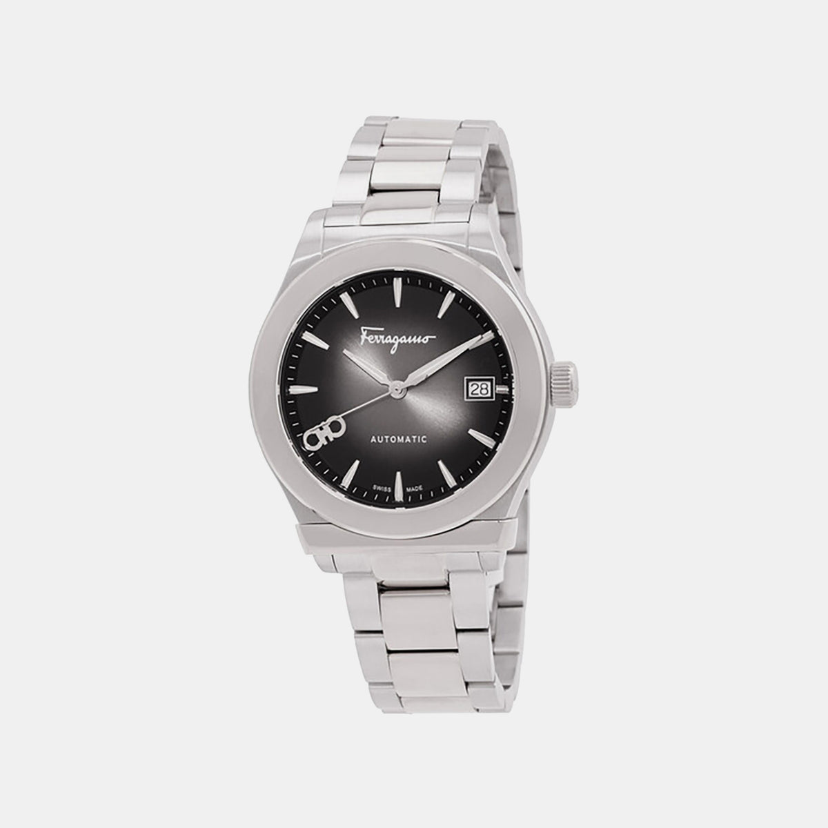 1927 Men Automatic Black Dial Analog Stainless Steel Watch SFU800224