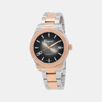 Men Automatic Black Dial Analog Stainless Steel Watch SFU800424