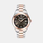 Men Automatic Black Dial Analog Stainless Steel Watch SFU800424