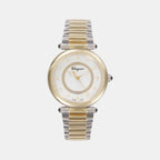 Women Quartz White Dial Analog Stainless Steel Watch SFUQ00624