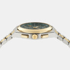 Men Quartz Green Dial Chronograph Stainless Steel Watch SFVA00424