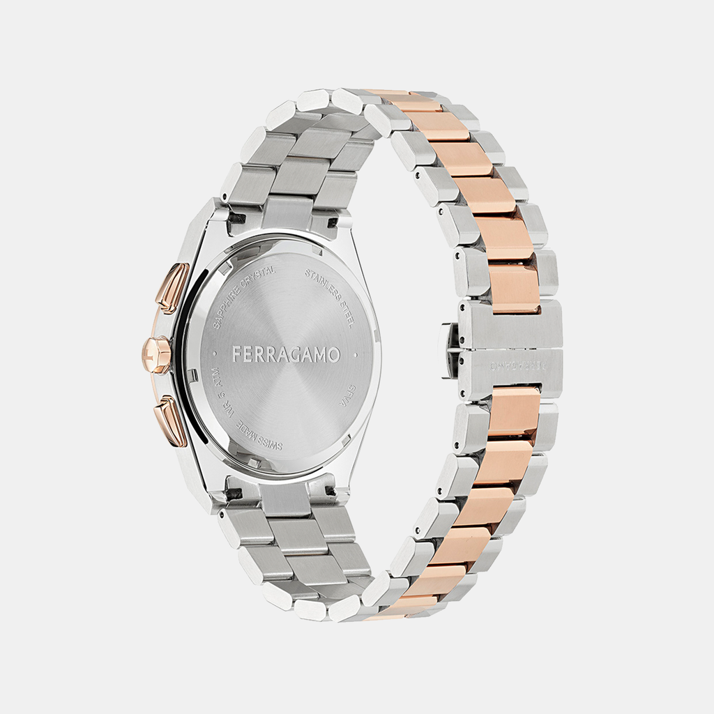 Ferragamo Men Round Brown watch