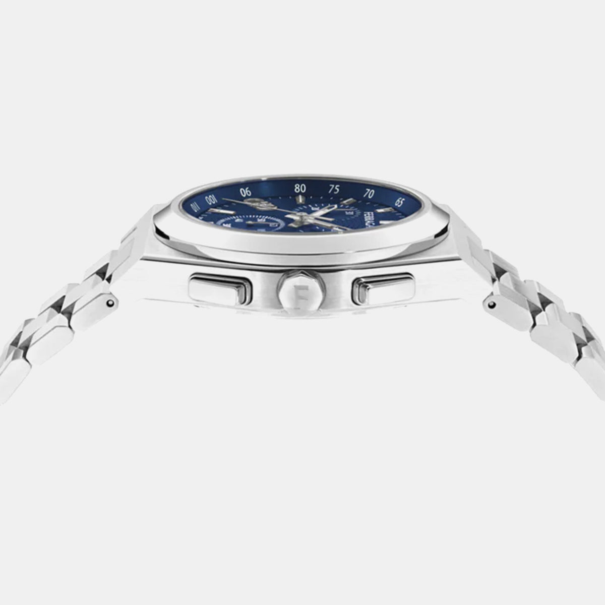 Men Quartz Blue Dial Chronograph Stainless Steel Watch SFVA00725