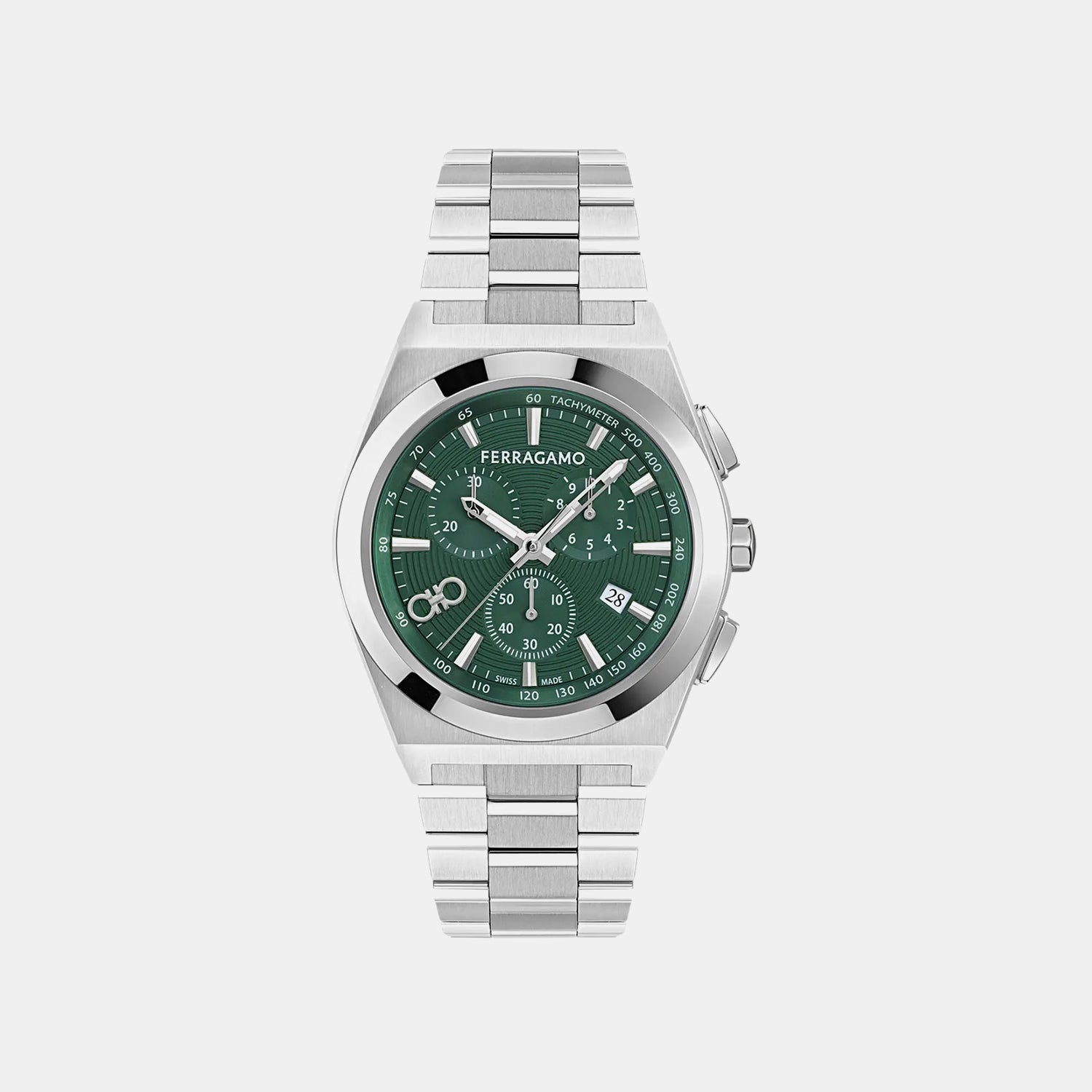 Va-vega Men Quartz Green Dial Chronograph Stainless Steel Watch SFVA00825