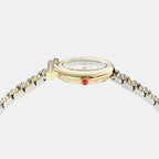 Women Quartz White Dial Analog Stainless Steel Watch SFVB00424