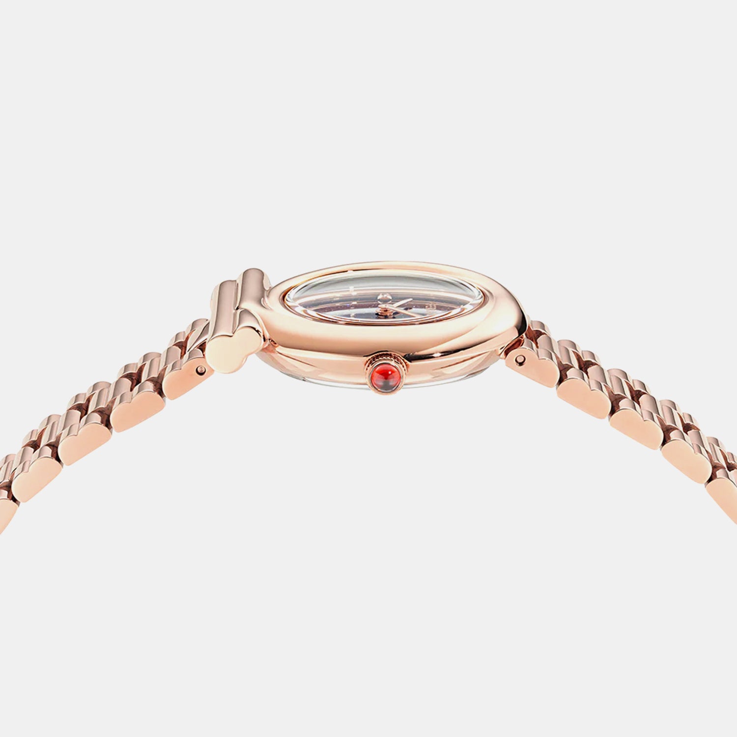 Women Quartz White Dial Analog Stainless Steel Watch SFVB00624