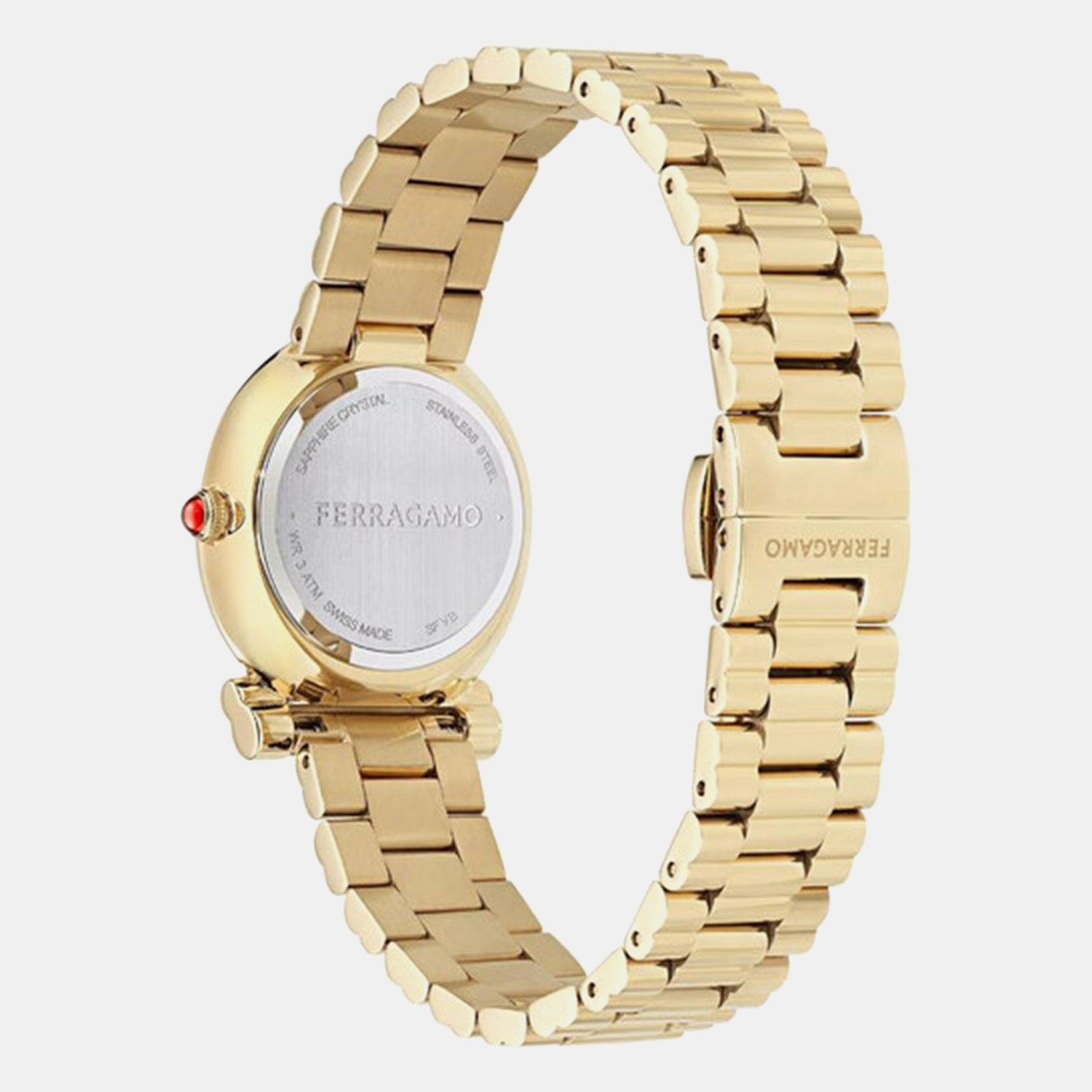 Women Quartz Green Dial Analog Stainless Steel Watch SFVB00724