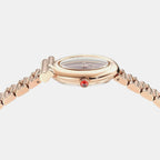 Women Quartz Burgundy Dial Analog Stainless Steel Watch SFVB01325