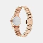 Women Quartz Burgundy Dial Analog Stainless Steel Watch SFVB01325