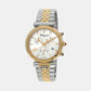 Unisex Quartz White Dial Chronograph Stainless Steel Watch SFYB02324