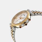 Unisex Quartz White Dial Chronograph Stainless Steel Watch SFYB02324