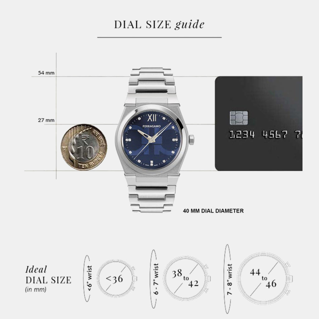 Yf-Vega 40Mm Men Quartz Blue Dial Analog Stainless Steel Watch SFYF01023