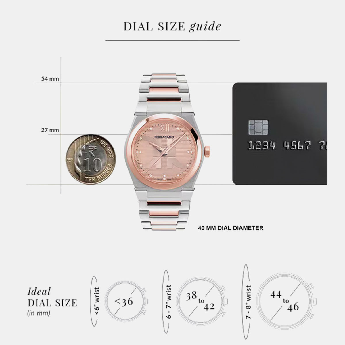 Vega Men Quartz Rose Gold Dial Analog Stainless Steel Watch SFYF01223