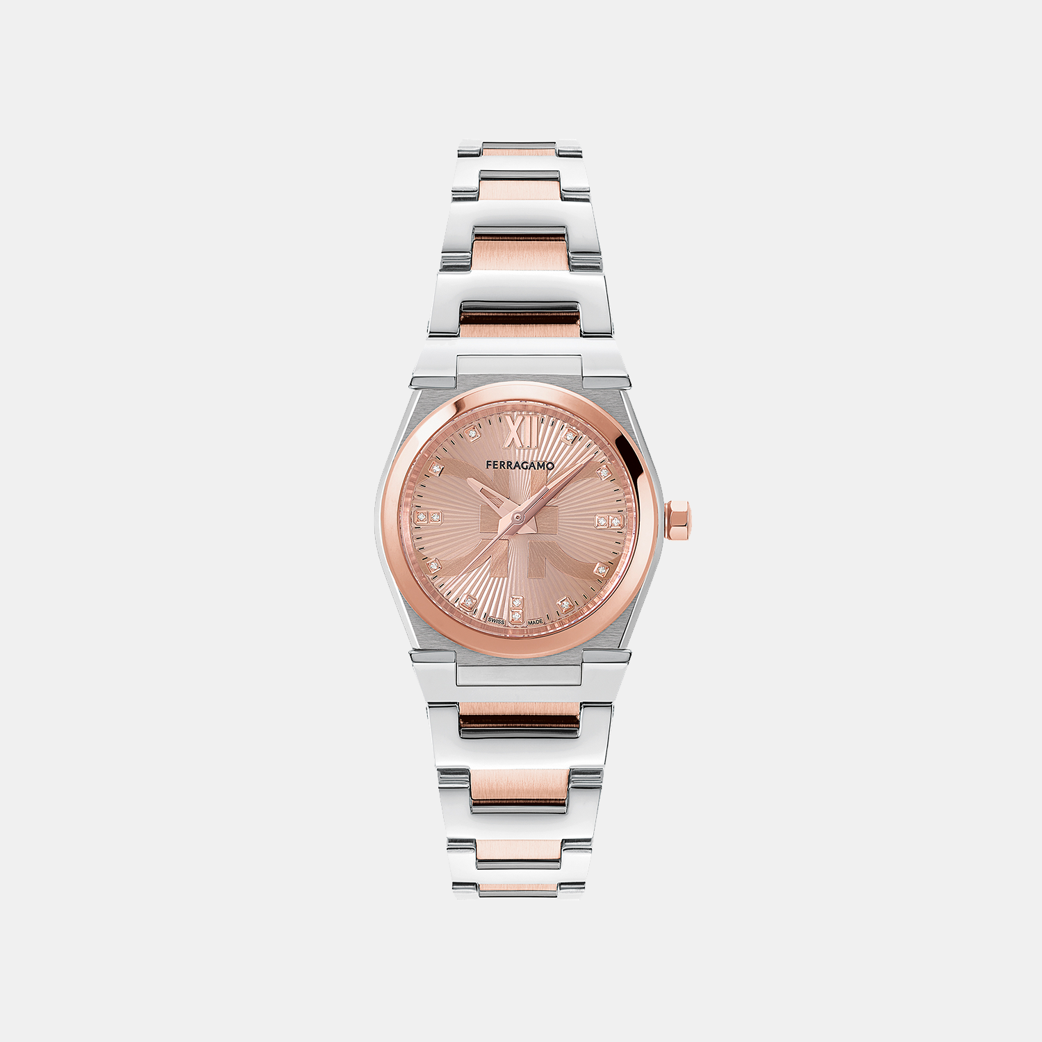Ferragamo Round Rose Gold Analog watch