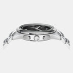 Men Quartz White Dial Chronograph Stainless Steel Watch SFYI00321