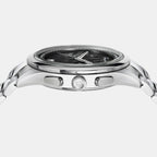 Men Quartz White Dial Chronograph Stainless Steel Watch SFYI00321