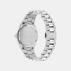 Men Quartz White Dial Chronograph Stainless Steel Watch SFYI00321