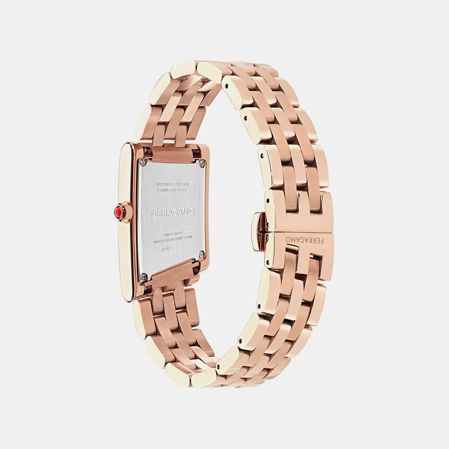 Women Quartz Burgundy Dial Analog Stainless Steel Watch SFYT00425