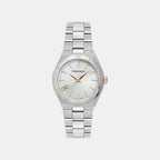 Women Quartz Silver White Dial Analog Stainless Steel Watch SFZB00224