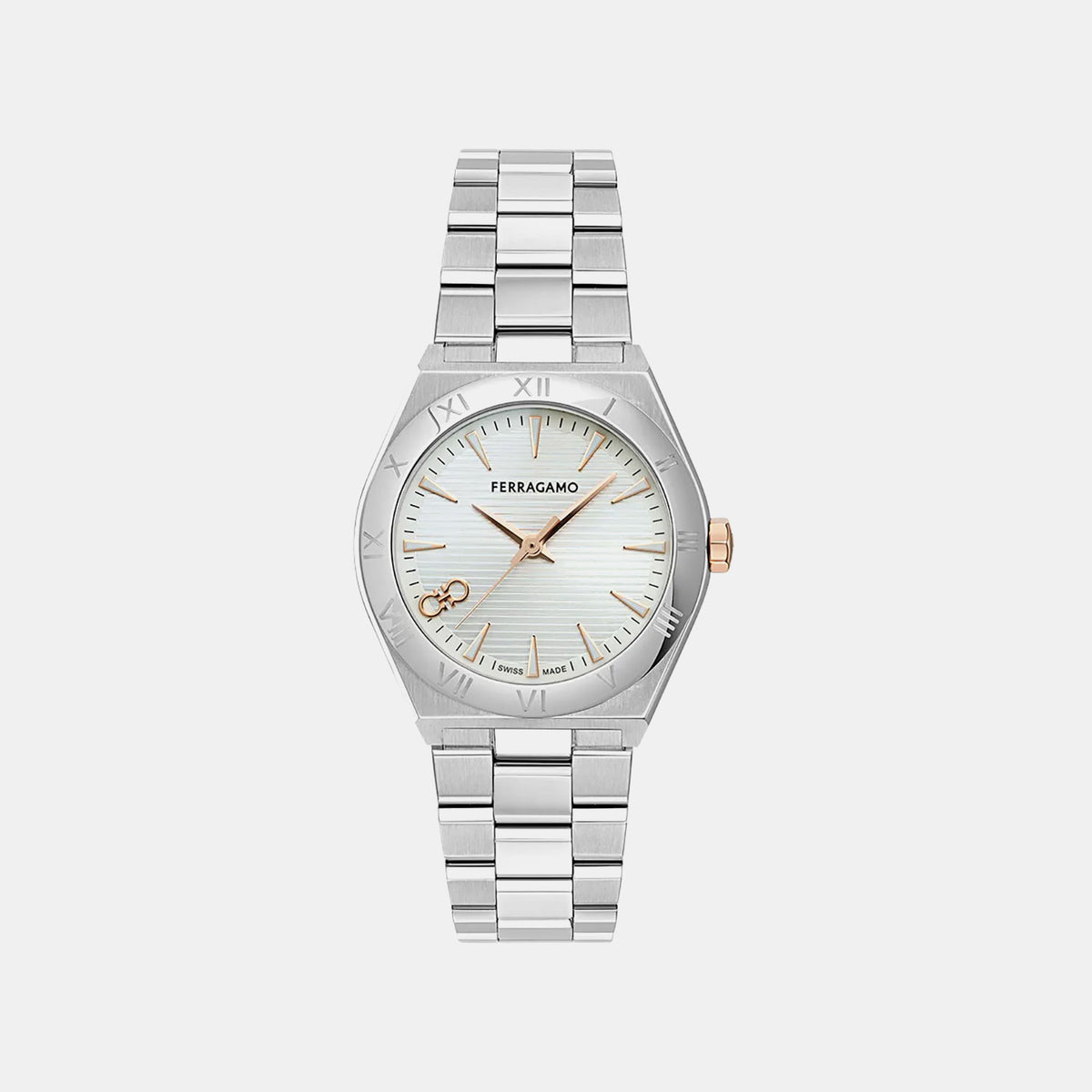 Vega Women Quartz White Dial Analog Stainless Steel Watch SFZB00224