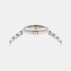 Women Quartz Silver White Dial Analog Stainless Steel Watch SFZB00224