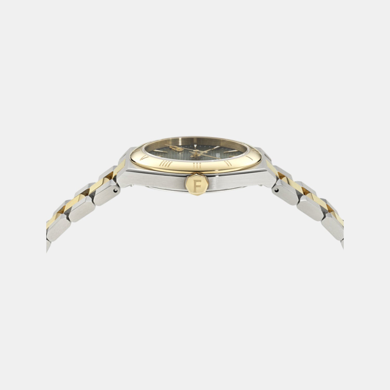 Women Quartz Green Dial Analog Stainless Steel Watch SFZB00324