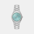 Women Quartz Light Blue Dial Analog Stainless Steel Watch SFZB00624