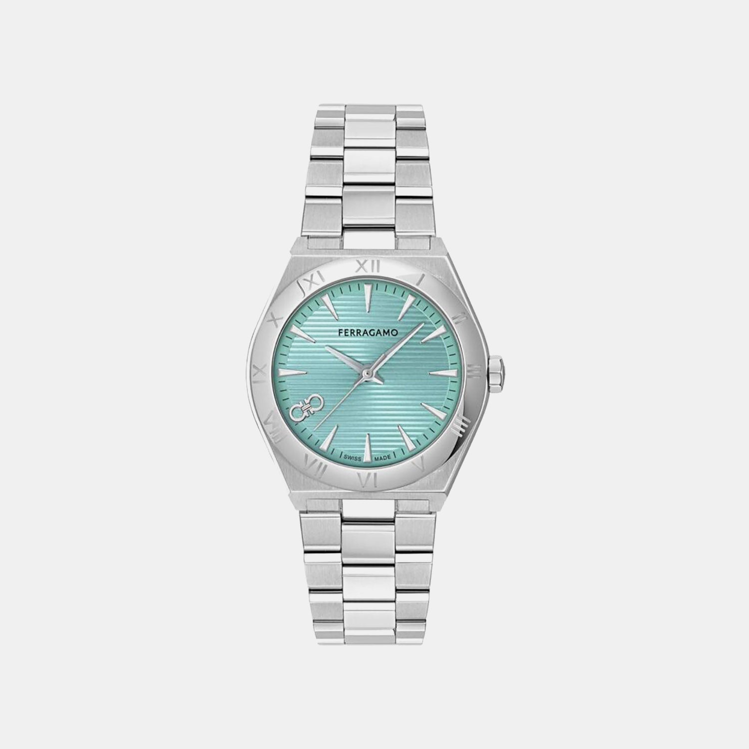 Women Quartz Light Blue Dial Analog Stainless Steel Watch SFZB00624