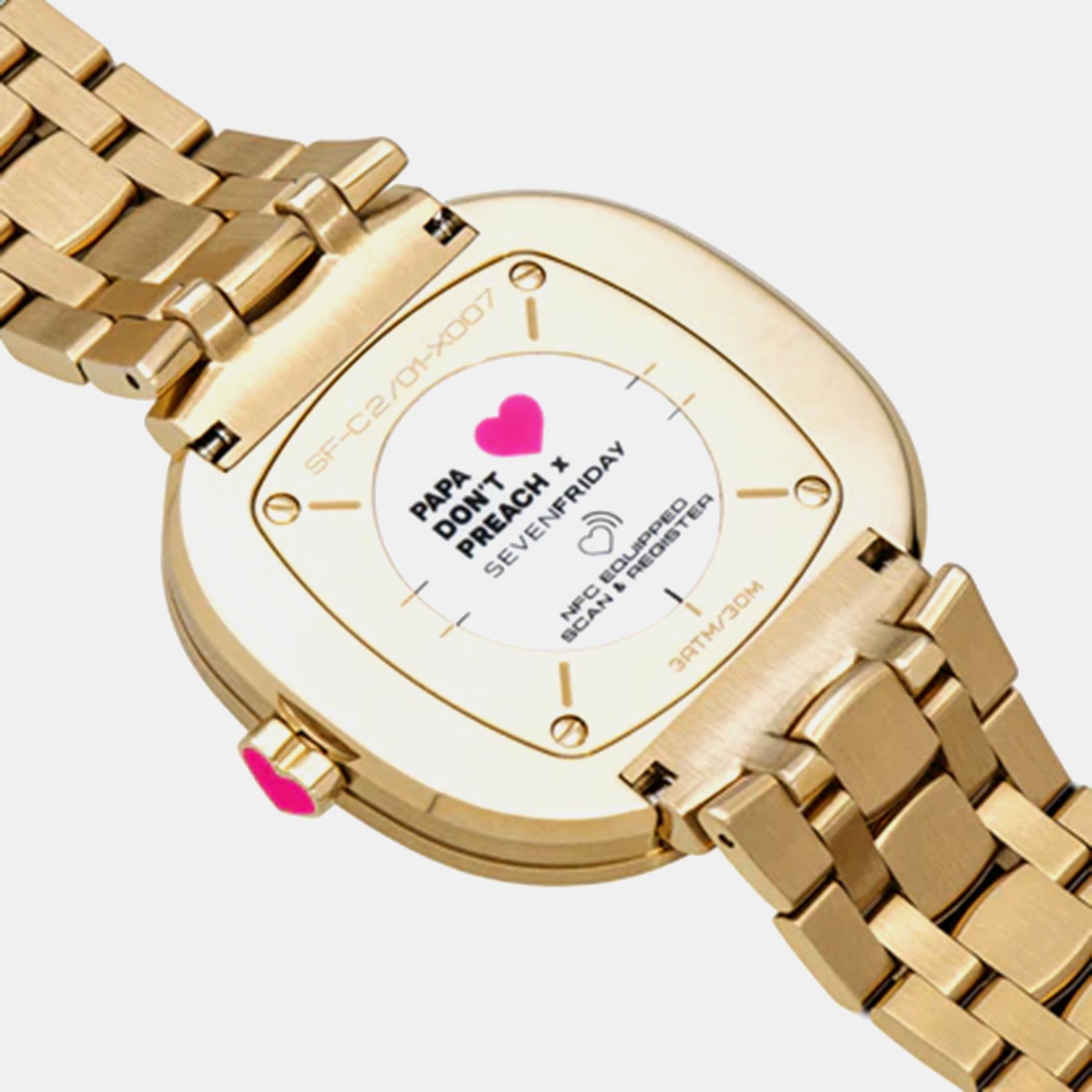 C Series Unisex Quartz Multicolour Dial Analog Stainless Steel Watch C2/01