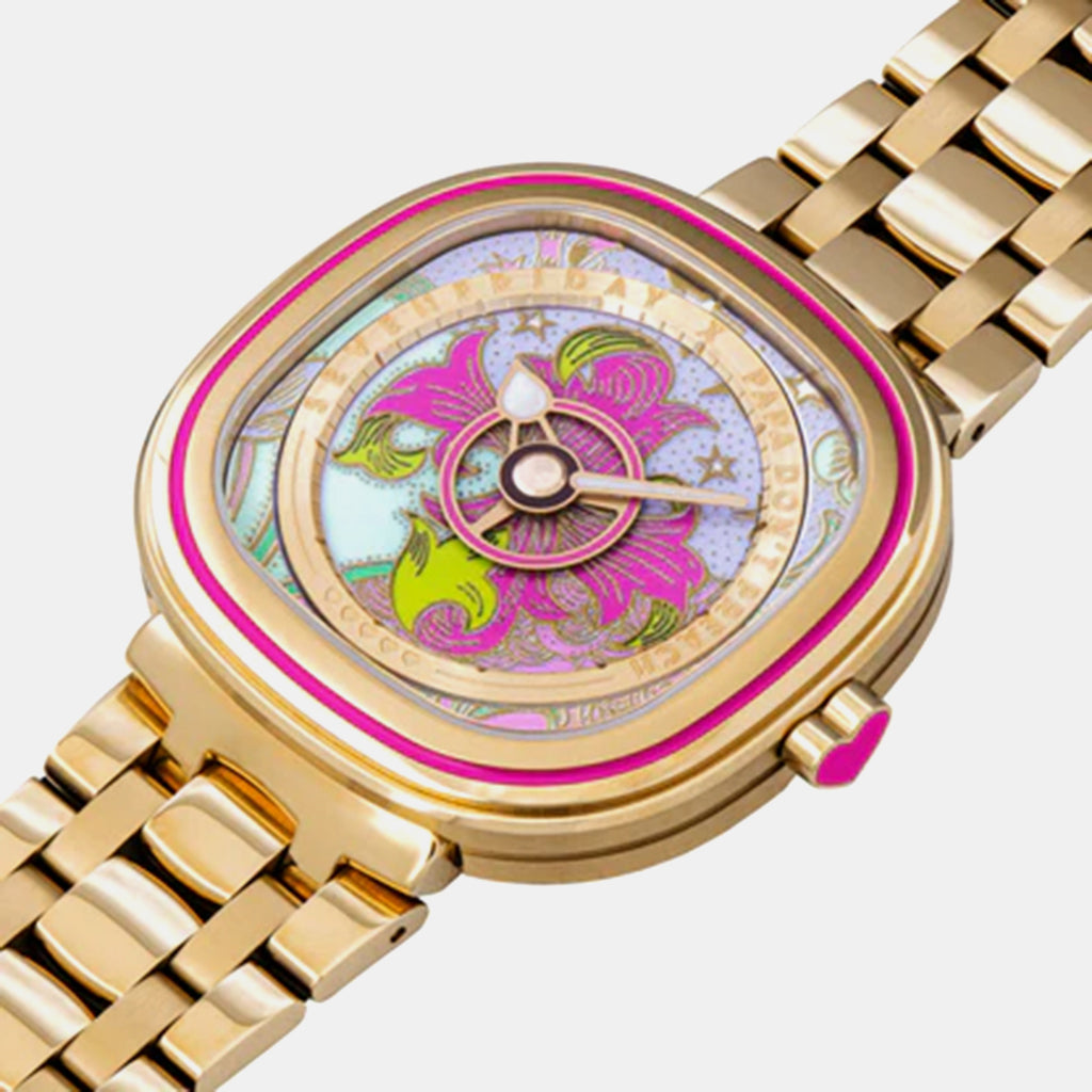C Series Unisex Quartz Multicolour Dial Analog Stainless Steel Watch C2/01