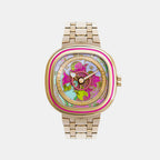 C Series Unisex Quartz Multicolour Dial Analog Stainless Steel Watch C2/01