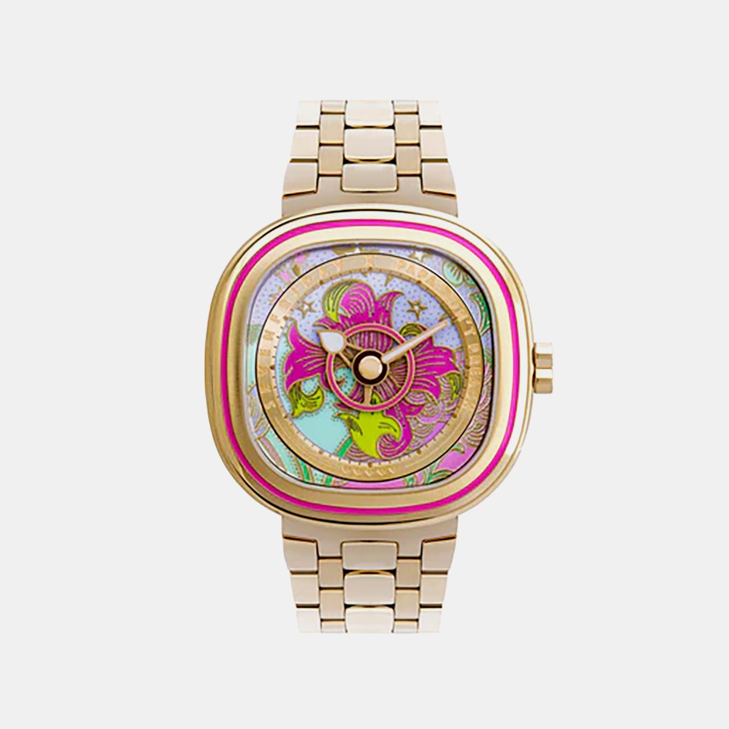 C Series Unisex Quartz Multicolour Dial Analog Stainless Steel Watch C2/01